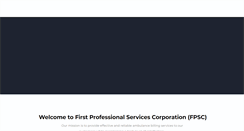 Desktop Screenshot of firstprofessional.net