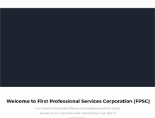 Tablet Screenshot of firstprofessional.net